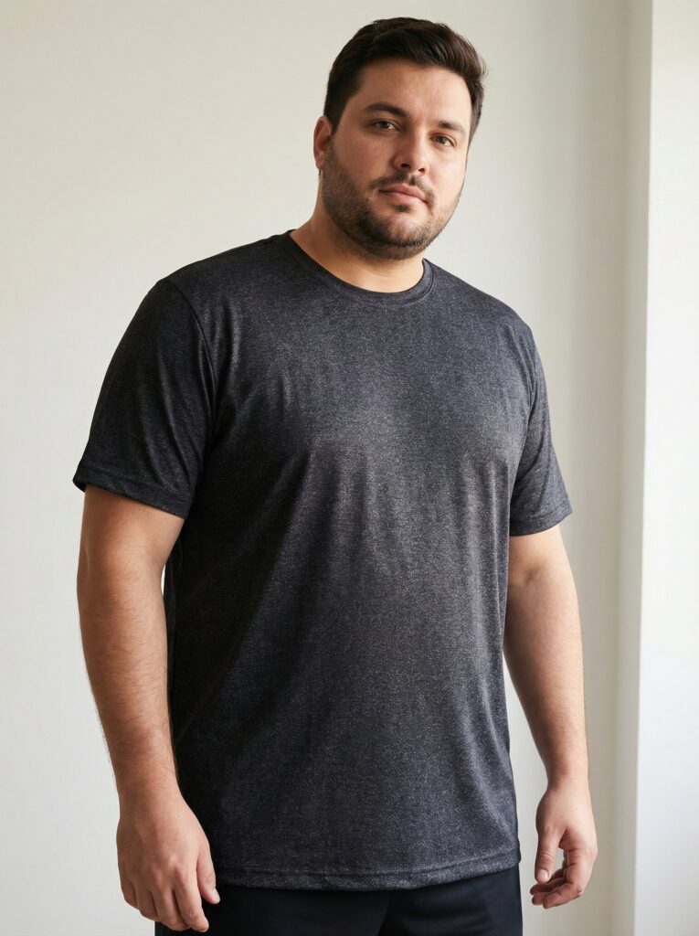 Camisa Tech Plus Preto Mescla