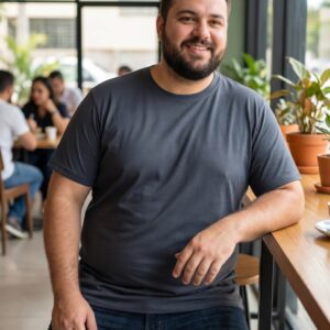 Camisa Tech Plus Lisa Cinza