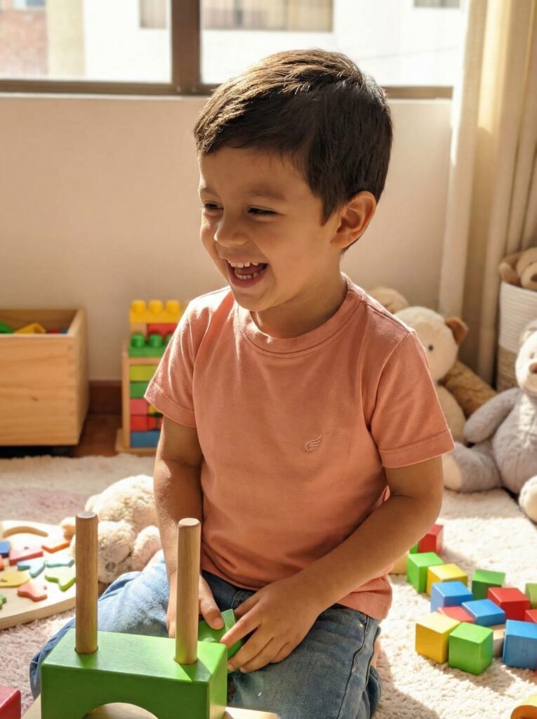Camiseta 100% algodão peruano infantil marrom