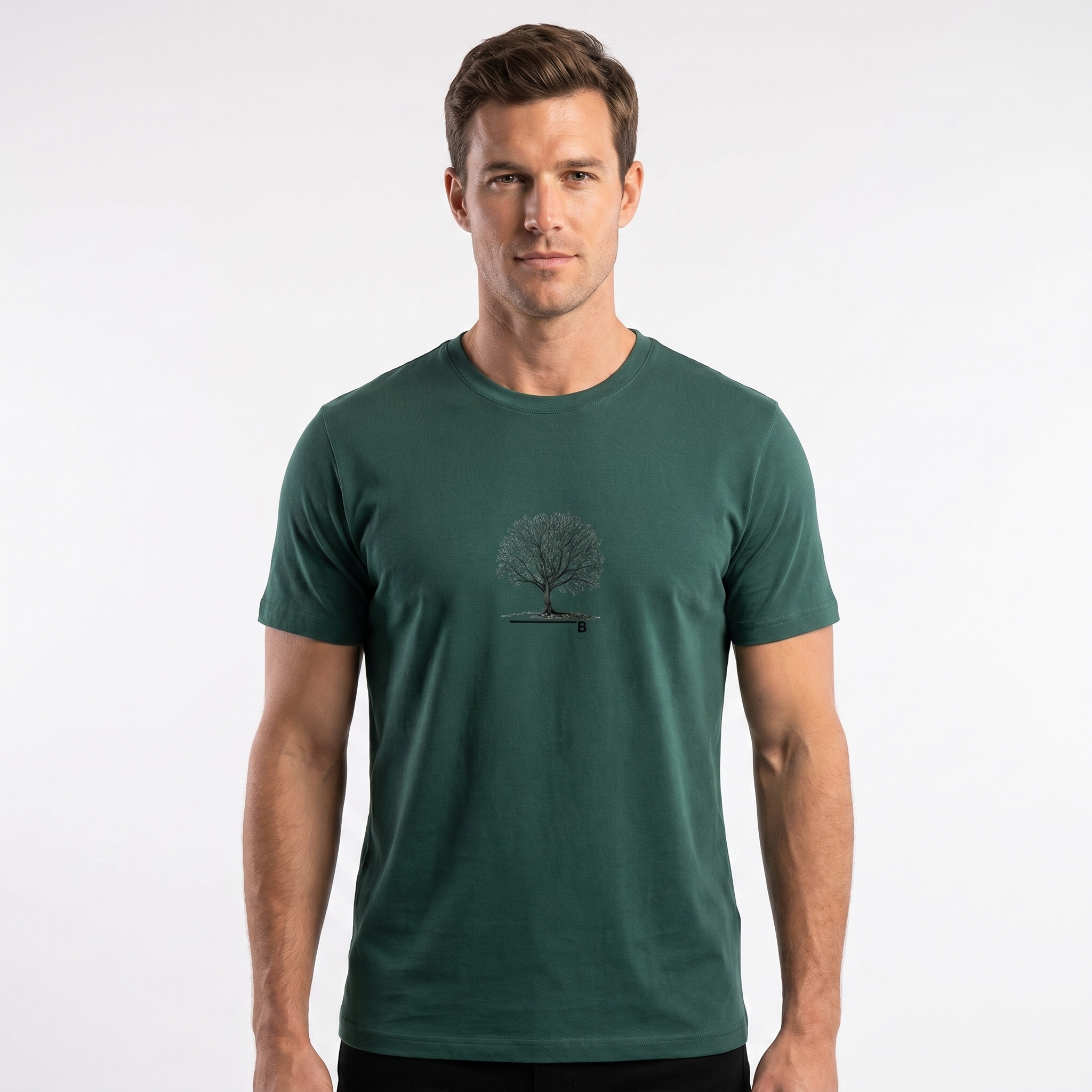 Camiseta 100% Algodão Verde com Estampada - Imagem 5