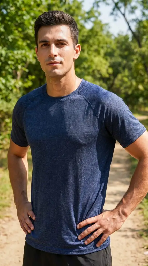 Camisa Tech Plus Azul Mescla
