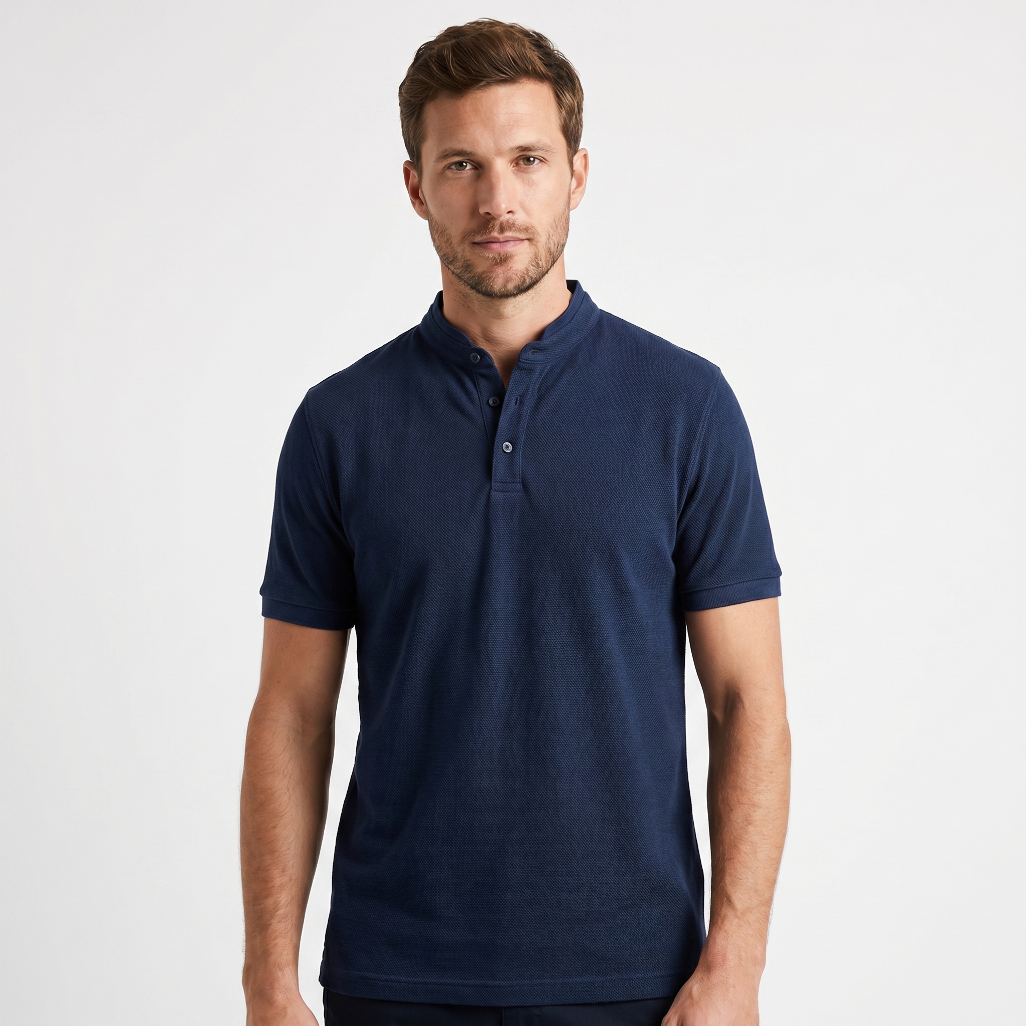 Camisa Gola Portuguesa Preta ou Azul Marinho - Imagem 4