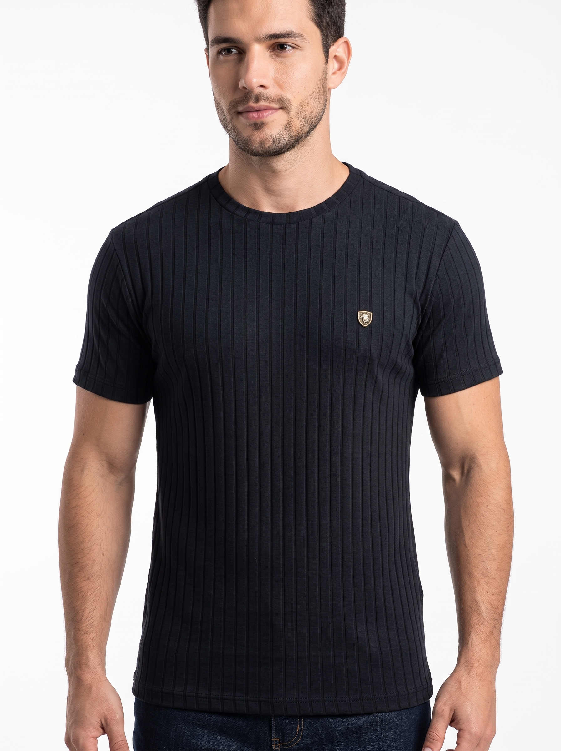 Camisa Canelada Premium Preta - Imagem 4
